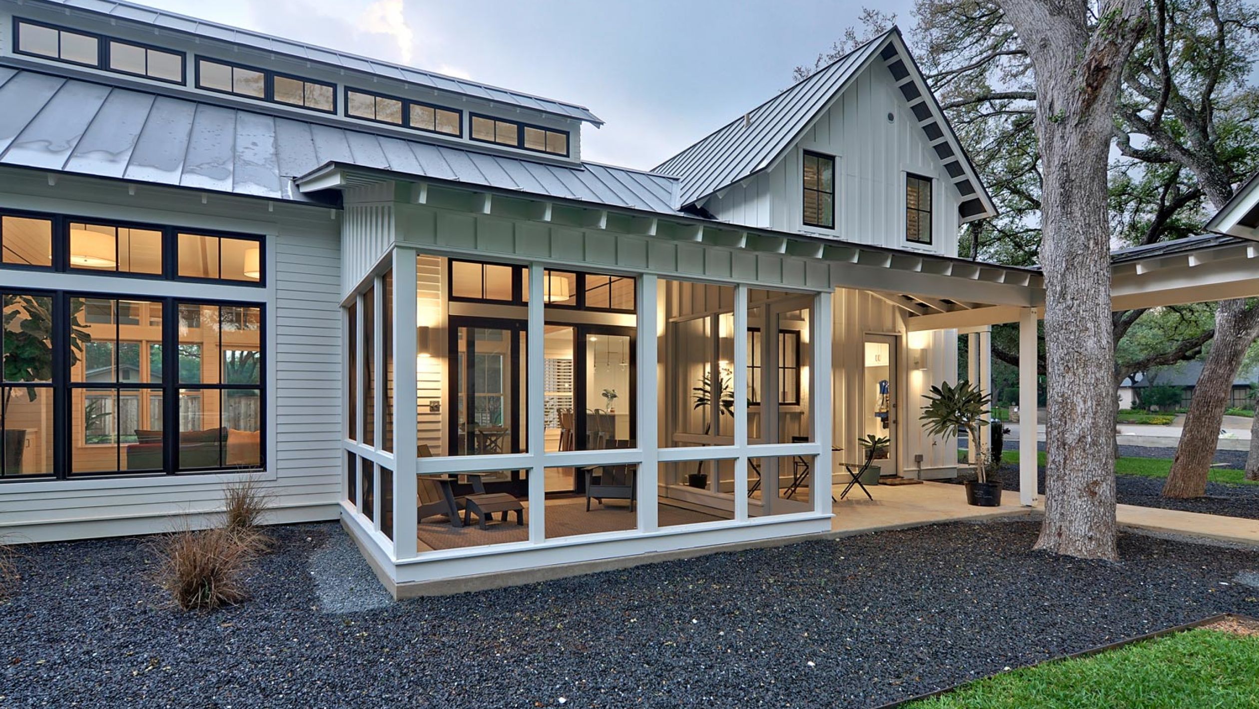 Modern farmhouse porch