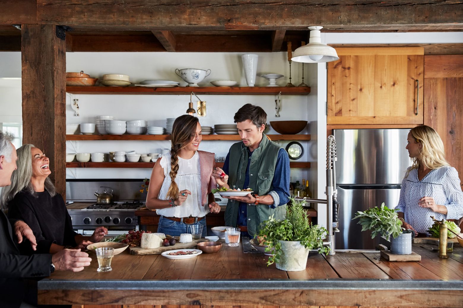 Rustic farmhouse kitchen